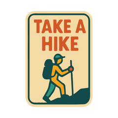 The Take A Hike Sticker